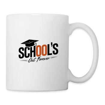 Schulabschluss Abschlussfeier School`s Out Forever - Mug - white - Right
