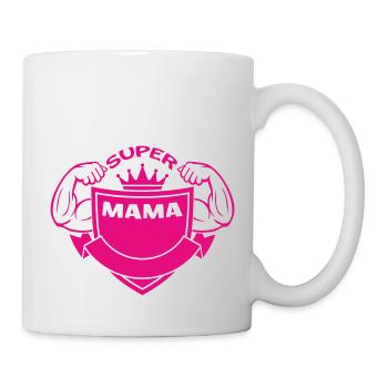 SUPER MAMA - Mug - white - Right
