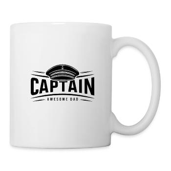 Capitaine Capitaine - Papa génial - Drôle de dicton - Mug blanc - blanc - Droite