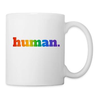 Menschlicher Regenbogen - Tasse - Weiß - Rechts