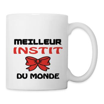 MEILLEUR INSTIT DU MONDE - Mug blanc - blanc - Droite