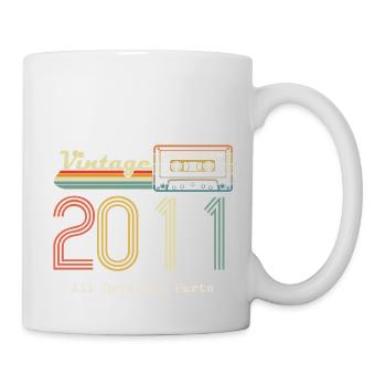 2011 Original 2011 Vintage Vintage rétro anniversa - Mug blanc - blanc - Droite