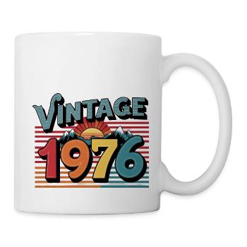 Vintage 1976 47 Year Old Birthday Gift Man Fe - Mug - white - Right