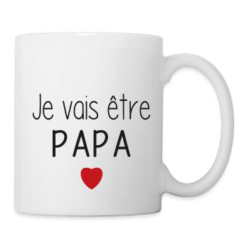 I'm going to be a daddy - heart - Mug - white - Right