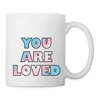 Trans youth are loved - Mug - white - Right