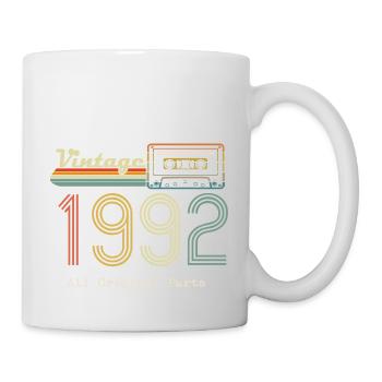 1992 Original 1992 Vintage Vintage Retro Jahrestag - Tasse - Weiß - Rechts