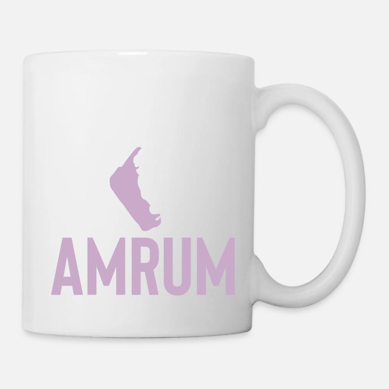 Amrum, Insel, Urlaub - Tasse - Weiß