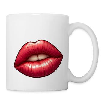 Lèvres Rouges - Seduction Intense - Mug blanc - blanc - Droite