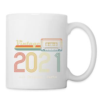 2021 Original 2021 Vintage Vintage Retro anniversa - Mug - white - Right