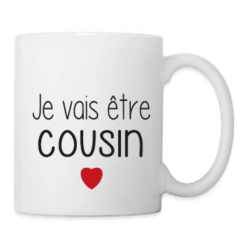 I'm going to be cousin - heart - Mug - white - Right