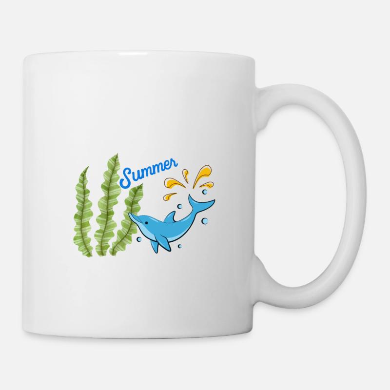 Dauphin plouff summer - Mug blanc - blanc