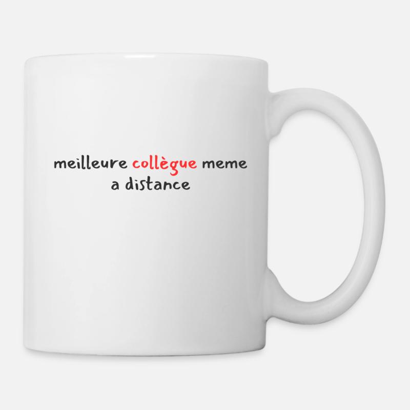 Meilleure Collègue Citation Femme - Mug blanc - blanc