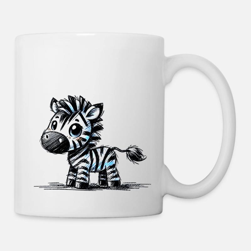 Zebra - Tasse - Weiß