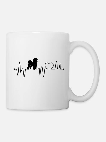 Herzschlag Hund Hund - Tasse - Weiß