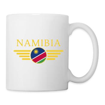 Ich liebe Namibia, Eleganz Stil Design T-Shirt - Tasse - Weiß - Rechts