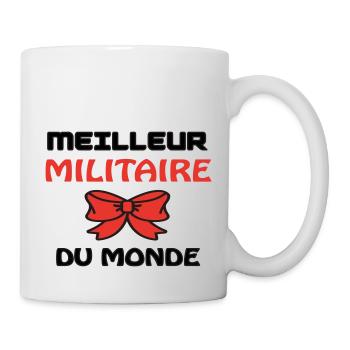 MEILLEUR MILITAIRE DU MONDE - Mug blanc - blanc - Droite