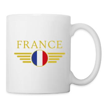 J’aime la France Elegance Style Design T-Shirt - Mug blanc - blanc - Droite