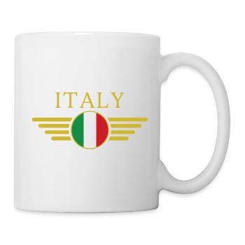 I Love Italy Elegance Style Design T-Shirt - Mug - white - Right