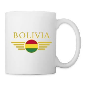 J’aime la Bolivie, T-shirt design de style élégance - Mug blanc - blanc - Droite