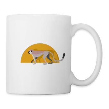 Vervet monkey - Mug - white - Right