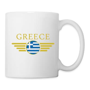 Ich liebe Griechenland, Stil Design T-Shirt - Tasse - Weiß - Rechts