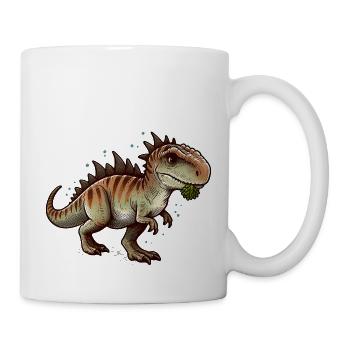 T-Rex Dinosaurier - Tasse - Weiß - Rechts