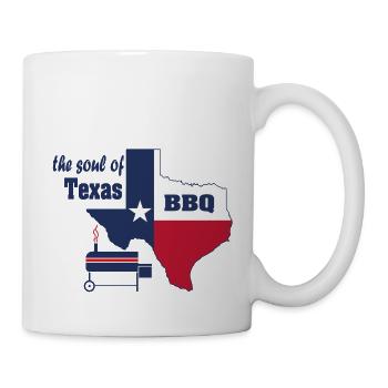Texas BBQ avec amour - Mug blanc - blanc - Droite