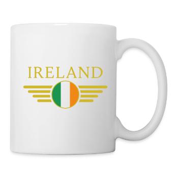 I Love Ireland Elegance Style Design T-Shirt - Mug blanc - blanc - Droite