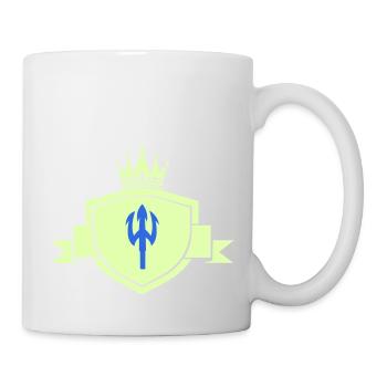 dreizack wappen - Tasse - Weiß - Rechts