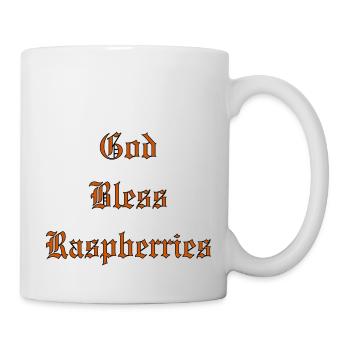 Bénédiction divineFramboises - Mug blanc - blanc - Droite