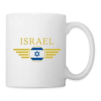 I Love Israel Elegance Style Design T-Shirt - Mug - white - Right