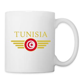 Ich liebe Tunesien, Eleganz Stil Design T-Shirt - Tasse - Weiß - Rechts