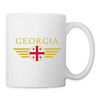 J’aime la géorgie T-shirt de style élégance - Mug blanc - blanc - Droite