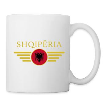Ich liebe Albanien, Eleganz Stil Design T-Shirt - Tasse - Weiß - Rechts