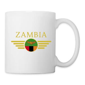 Ich liebe Sambia, Eleganz Stil Design T-Shirt - Tasse - Weiß - Rechts