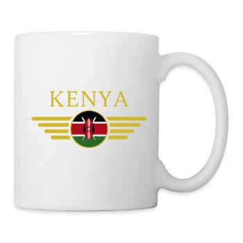 I Love Kenya, Elegance Style Design T-Shirt - Mug - white - Right