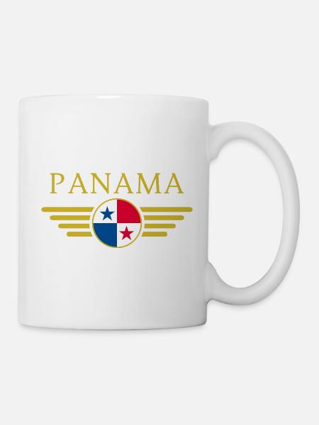 Ich liebe Panama, Eleganz Stil Design T-Shirt - Tasse - Weiß