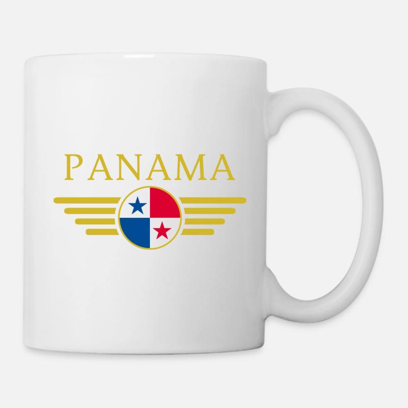 Ich liebe Panama, Eleganz Stil Design T-Shirt - Tasse - Weiß