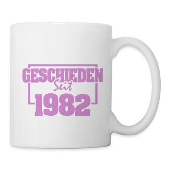 Geschieden 1982 - Tasse - Weiß - Rechts