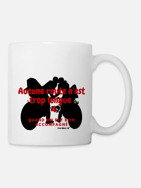 FR49-Aucune route n’est trop longue version Red - Mug blanc - blanc