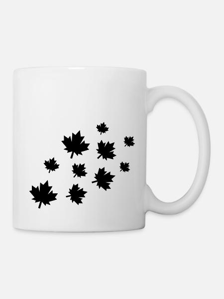 Maple Leaves - Mug - white