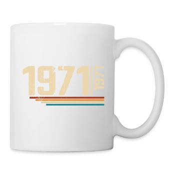 Millésime Anniversaire 1971 Fête Anniversaire 1971 - Mug blanc - blanc - Droite