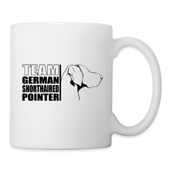 TEAM German Shorthaired Pointer Hunde Wilsigns - Tasse - Weiß - Rechts