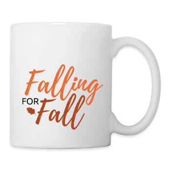 Falling for Fall lettering - Mug - white - Right