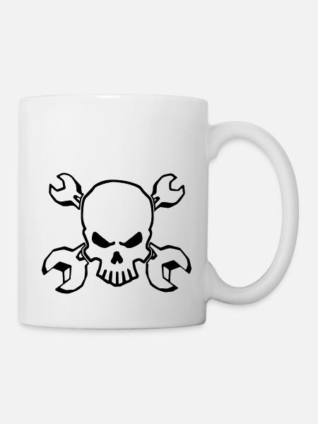 CRÂNE D’OUTIL - 1C - Mug blanc - blanc