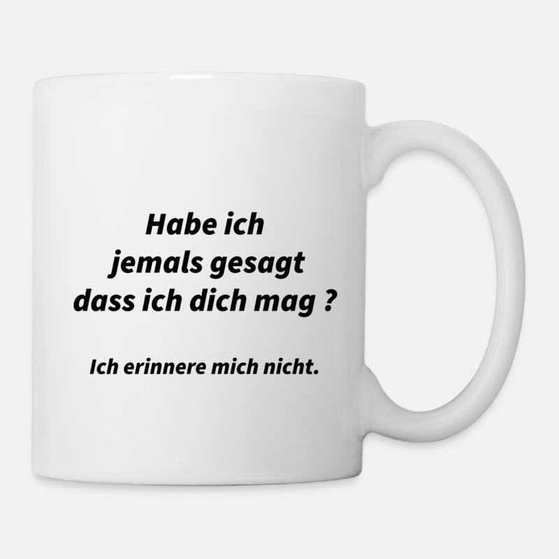 Est-ce que je t’aime bien ? Non - Mug blanc - blanc