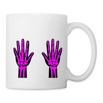 Skeleton Hands 02 - Mug - white - Right
