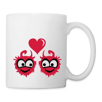 Amour monstre - Mug blanc - blanc - Droite