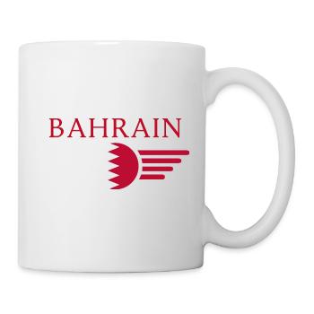 J’aime Bahreïn, T-shirt design de style élégance - Mug blanc - blanc - Droite