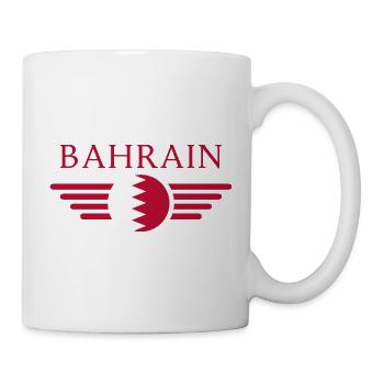 J’aime Bahreïn, T-shirt design de style élégance - Mug blanc - blanc - Droite